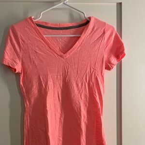 Mossimo Supply Co. Coral V-Neck Tee
